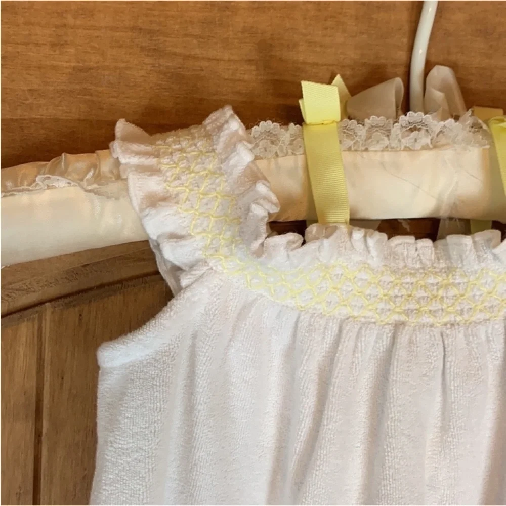 Janie and Jack white terry cover-up / summer dress Size 3-6 Months New with tag